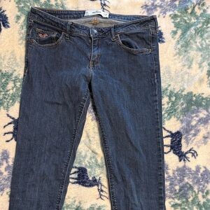 Hollister Women's Dark Blue Skinny Jeans